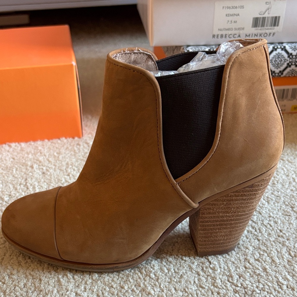 Vince Camuto Tan Ankle Booties